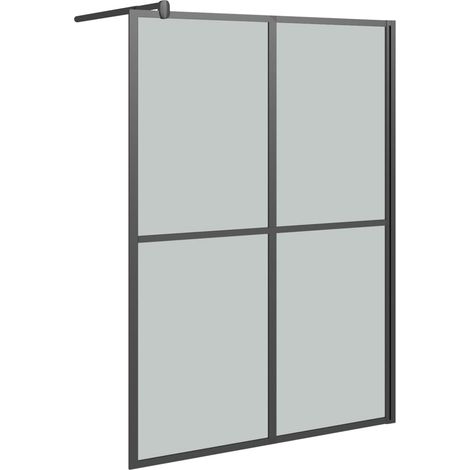 vidaXL Cabina Doccia 140x195 cm con Vetro Temperato Scuro (1/5)