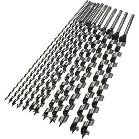 460mm 6-28mm Hex Shank Point Brad Foret Tarière Foret Spirale Bois Outil De Forage - 8mm (1/5)
