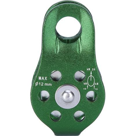 Polea giratoria de una sola cuerda de aleación de aluminio de alta resistencia, accesorio para escalada y equipo de seguridad. (1/5)