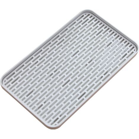 Plateau Égouttoir 2 Niveaux - Pour Assiettes Tasses Légumes - Organiseur Évier Cuisine - 30 x 20 x 8 cm - 1 Pièce (1/5)