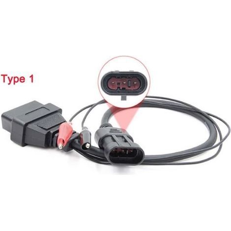 Adapterkabel für Fiat 3-Pin OBD2 auf 16-Pin OBD für Lancia - Alfa Romeo 3-Pin auf 16-Pin (1/4)