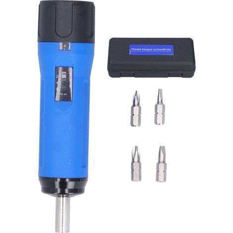 CléClé dynamométrique à déclenchement automatique avec 4 embouts et coffret de rangement (1/5)