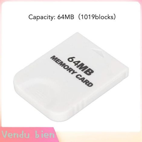 Garosa carte mémoire de console de jeu Pour carte mémoire haute vitesse Plug and Play carte mémoire video pack 64 Mo (1019 blocs) (1/4)