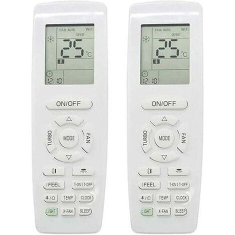 2 mandos a distancia YAP1F para aire acondicionado, para funciones de calefacción y refrigeración, mando a distancia de repuesto (1/5)