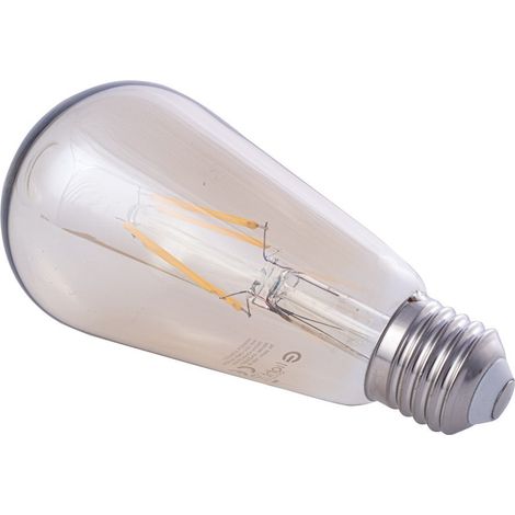 Bombilla LED decorativa E27 4W ST64 ámbar cálido (1/5)