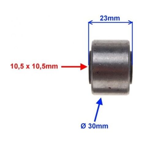Camisa de motor de goma y metal 10x30x23 mm (1/3)