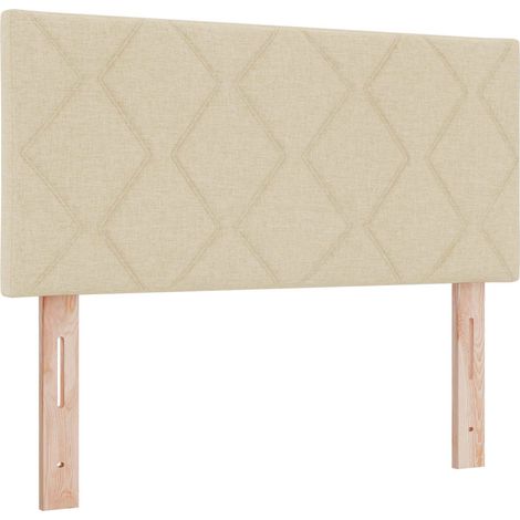 Maison Exclusive - Cabecero LED Crema 90 cm tela