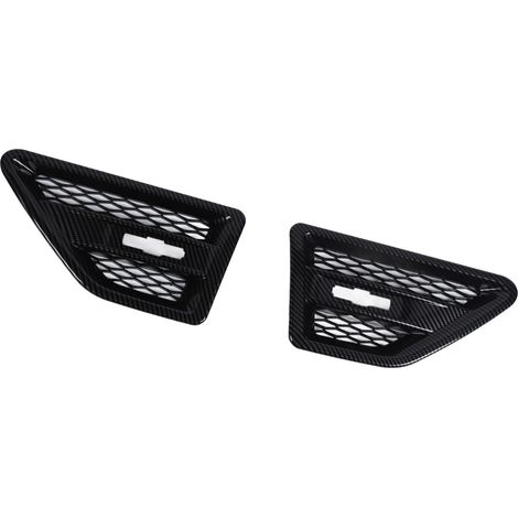 pièces - Cache de ventilation latérale de capot aspect fibre de carbone - Grille de ventilation extérieure pour Freelander 2 LR2 2007 à 2014 (1/5)