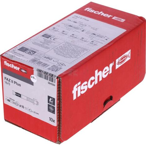 Ancorante con fascetta espandente FISCHER FAZ II Plus 16/5 EV (16x128) 10 pz FISCHER FISCHER 564594