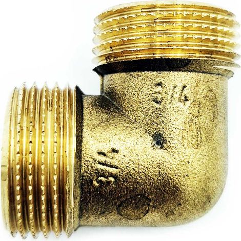 3/4 Inch Conduites d'eau en laiton coude connecteur mâle adaptateur (1/2)
