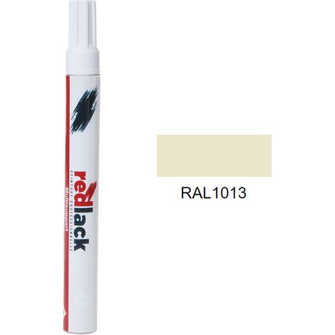 Feltro Vernice per ritocchi 8 ml – RAL 1013 – Bianco perla – lucida – multisupporto – Redlack