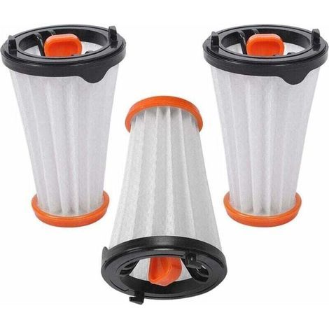 Lot de 3 filtres de rechange pour aspirateurs AEG/Electrolux Rapido et Ergorapido Remplace AEG AEF 144 / Electrolux EF144 (1/4)