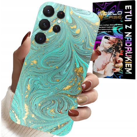 Custodia per Samsung Galaxy S22 Ultra - motivo marmorizzato + pellicola in idrogel (1/5)