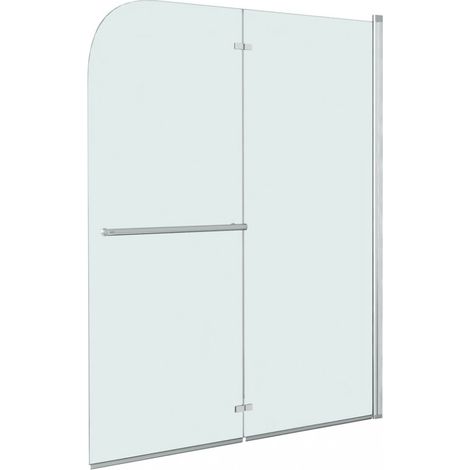 Faltbare Duschkabine 2 Paneele ESG 95 x 140 cm vidaXL (1/5)