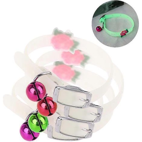 Chiens Chats Collier Ajustable Sécurité Nuit Promenade Lumineux Anneau Lumineux Réfléchissant Visibilité Élevée Accessoire Animal (1/4)