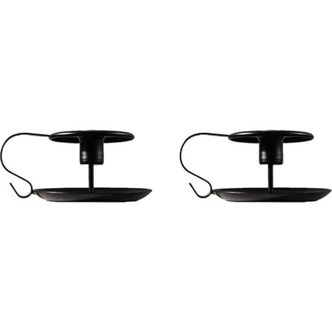 Bougeoirs, Rétro Fer Cuisson Peinture Poignée Bougeoir Pilier Décoratif Bougeoir pour la Décoration De Mariage, Décoration de la Maison Bar Fête(2 Pcs) (1/5)