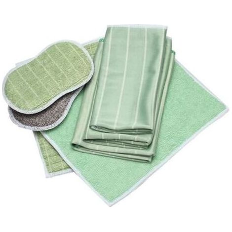 Chiffon Microfibre Bambou 6 pièces, Pour Nettoyer Lustrer Vitres, Plan de Travail, Plaque Induction, Vaisselle, Voiture (1/4)