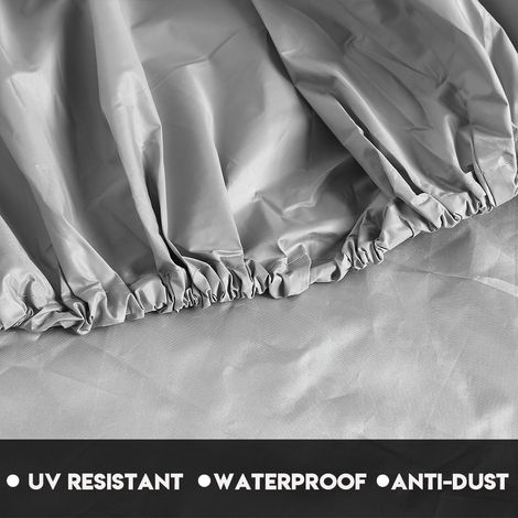 Housse de protection étanche et anti-UV de 4,5 m pour kayak, bateau ou canoë de 3,6 à 4 m (Gris) (1/5)