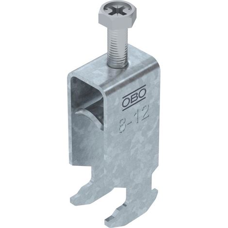 OBO Bettermann Collare a staffa 2056 2 volte 08-12mm Acciaio zincato a fuoco, 1186003