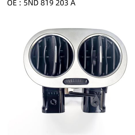Applicable à la grille d'aération arrière de l'accoudoir du Volkswagen Tiguan, à la grille de climatisation et à la sortie d'échappement arrière 5ND819203A (1/5)