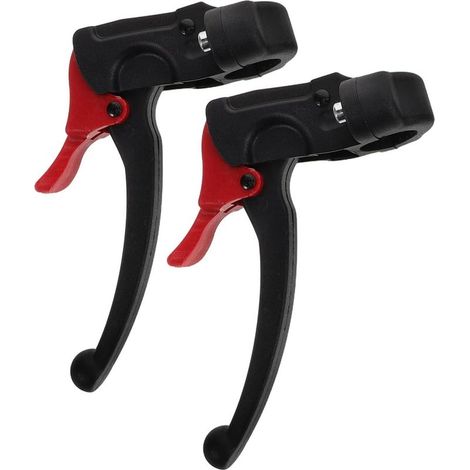 1 paire de verrous de frein manuels pour fauteuil roulant en plastique autobloquant pour chaises de transport, montage latéral, accessoires de verrouillage de roue pour personnes âgées (1/5)
