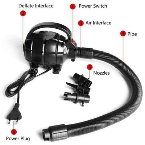 Compresseur d'air électrique 220 V 600 W pour piste de gymnastique, pompe à air pour tapis de gymnastique (1/4)