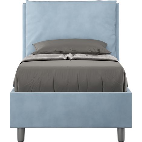 Letto Singolo 80x200 cm Senza Rete Antea Azzurro (1/5)