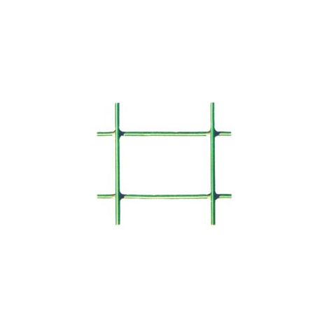 RETE ELETTROSALDATA ZINCATA PLASTIFICATA VERDE ROTOLO MT.25 MM.25X50- maglia mm.50x25 filo ø mm.2,3 est.- cm.150h. mt.25 - 1 rotolo T-REX