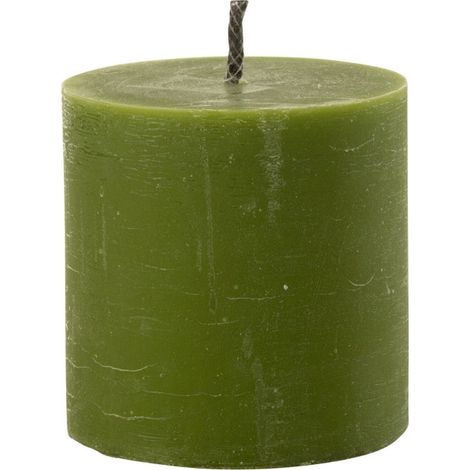 Bougie Pilier Extérieur "Odessa" 13cm Vert (1/4)