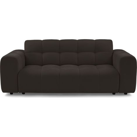 Selsey Boloon - Sofa 3-Sitzer, Samt Braun, 210 cm (1/4)