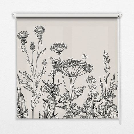 Tenda a Rullo Interna per Finestra - Tenda Filtrante Luce - Tenda Privacy - Tenda Decorativa Rettangolare - Rullo per Interni - (100 cm x 140 cm) - Arredamento grigio