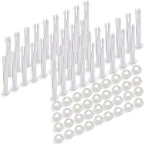 Kit de joints en caoutchouc et de goupilles de joint 25018 - Kit de joints de goupilles de piscine de 2,75" de long pour piscines rondes à cadre métallique Intex de 13' à 24', paquet de 36 (1/4)