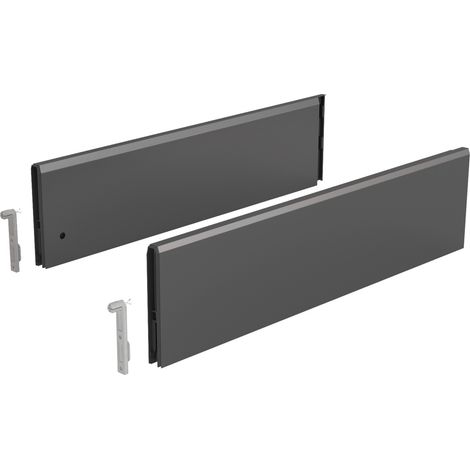 Set HETTICH ArciTech Topside für Schublade 218/94 oder 250/126 mm - B.650 mm - Anthrazit - 9122970 (1/2)
