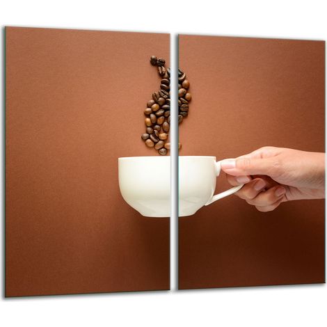 Tagliere in vetro 2x 30x52 caffè (1/5)