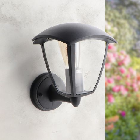 IluminaShop - Aplique de Pared Ronse Negro 1XE27 (1/3)