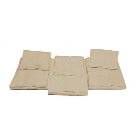 CALEFFI Set asciugamani in spugna in Cotone Spugna Standard Spugnissima Tinta Unita Bianco (1/2)