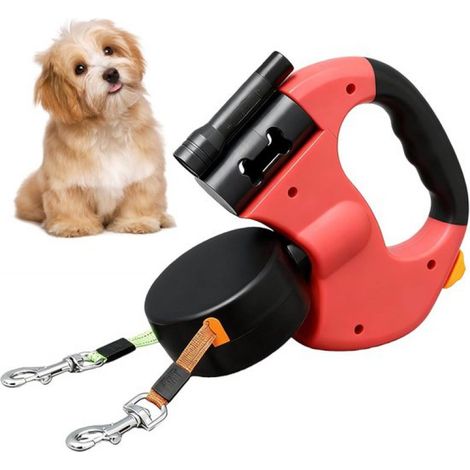 Laisse rétractable pour chien de 8 mètres – Laisse rétractable avec système de freinage – Laisse extensible pour chiens de petite, moyenne et grande taille – Solide, sûre et confortable (1/5)