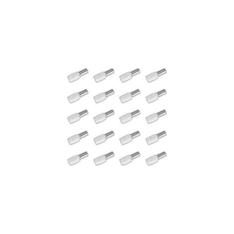 20 Regalwinkel, Regalträger, vernickelte Metallwinkel, geeignet für Büro- und Schrankzubehör, 5 mm x 19 mm Crezuo (1/4)