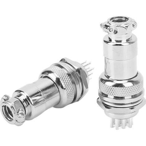 Connecteur prise avion 20mm 10 broches adaptateur électrique puissance pour équipement industriel machine outil (1/5)