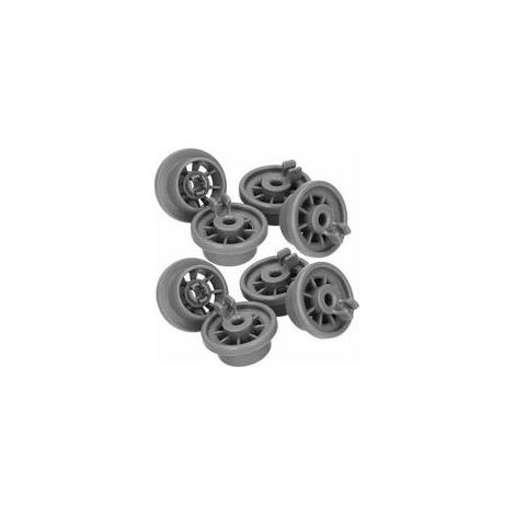 8-teiliges Geschirrspüler-Rollenset, kompatibel mit Bosch, Universalset mit 8 Rollen für den Unterkorb, kompatibel mit Geschirrspülern von Bosch, Siemens, Beko, Neff und anderen Herstellern (1/4)