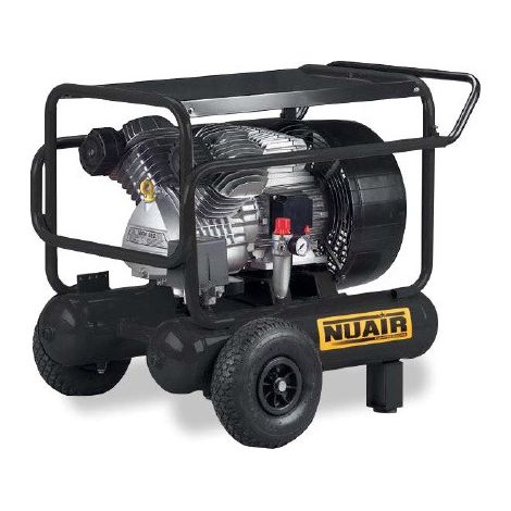 Nu Air – Compresseur à air 4HP 3kW monophasé 2x10L – Entraînement direct lubrifié – Pression 10 bar – Débit 36 m3/h