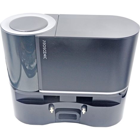 Pièces de rechange pour l'aspirateur robot Proscenic X1 : bac à poussière, réservoir d'eau, base de chargement, bac de collecte de poussière et système de collecte automatique de poussière. (1/5)
