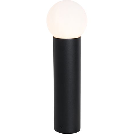 QAZQA huma - Lampe sur pied extérieur - 1 lumière - Ø 15 cm - Noir - Moderne - éclairage extérieur