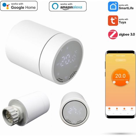 Tête thermostatique pour radiateur Zigbee TUYA (1/5)