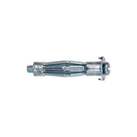 Fischer – Cheville pour support creux 5 × 65 mm – Acier – Capacité de charge élevée – Boîte de 25 unités – Pour plaques de plâtre et panneaux légers