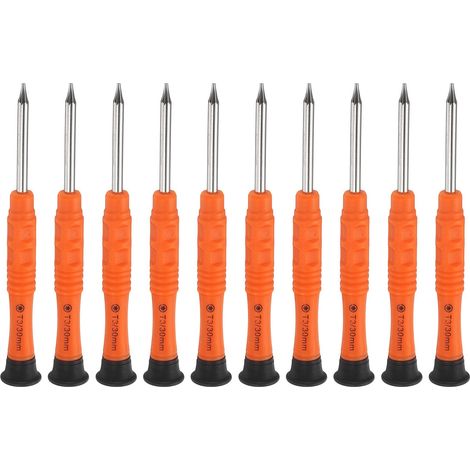 10 pièces T3 Torx Mini Tournevis 3mm Tête Torx Orange (1/5)