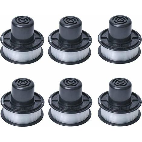 A6226 Trimmerfadenspule, kompatibel mit Black & Decker GL250, GL310, GL360, GL360SB Rasentrimmern – 6 m Faden, 6er-Packung (1/4)