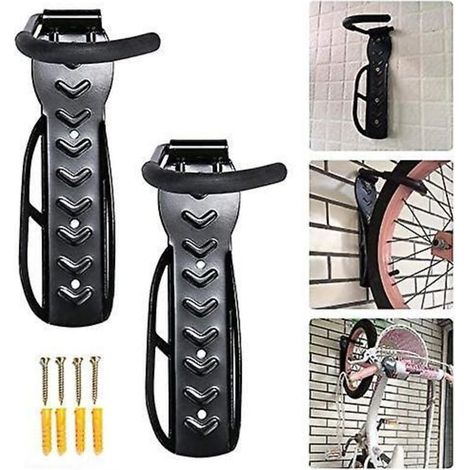 Crochet de vélo, support de vélo mural, crochet en fer épais pour l'intérieur (1/5)