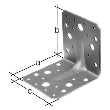 GAH Alberts Schwerlastwinkelverbinder 50 x 50 x  mm Anz.Löcher 3/10 S.2,5 mm - 334666