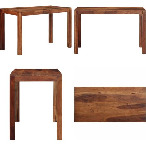 vidaXL Esstisch 120x60x76 cm Massivholz Akazie (1/5)